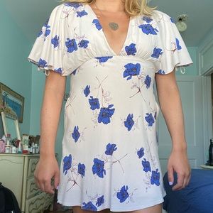 Free people flowery Mini dress